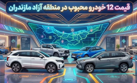 خودرو های محبوب در منطقه آزاد مازندران + قیمت
